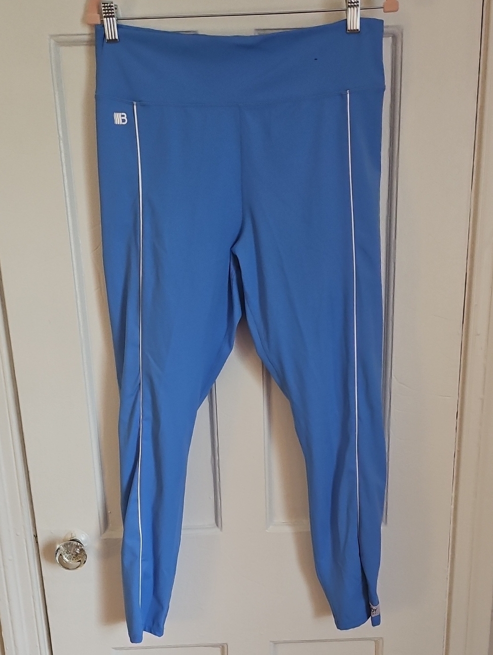 Cotton On Curve Blue Leggings with White Piping